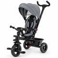 Airfind 4-in-1 Baby Tricycle Toddler Trike with Convertible Seat, 55 lbs Capacity, Steel polyester fabric PP EVA Frame, Gray