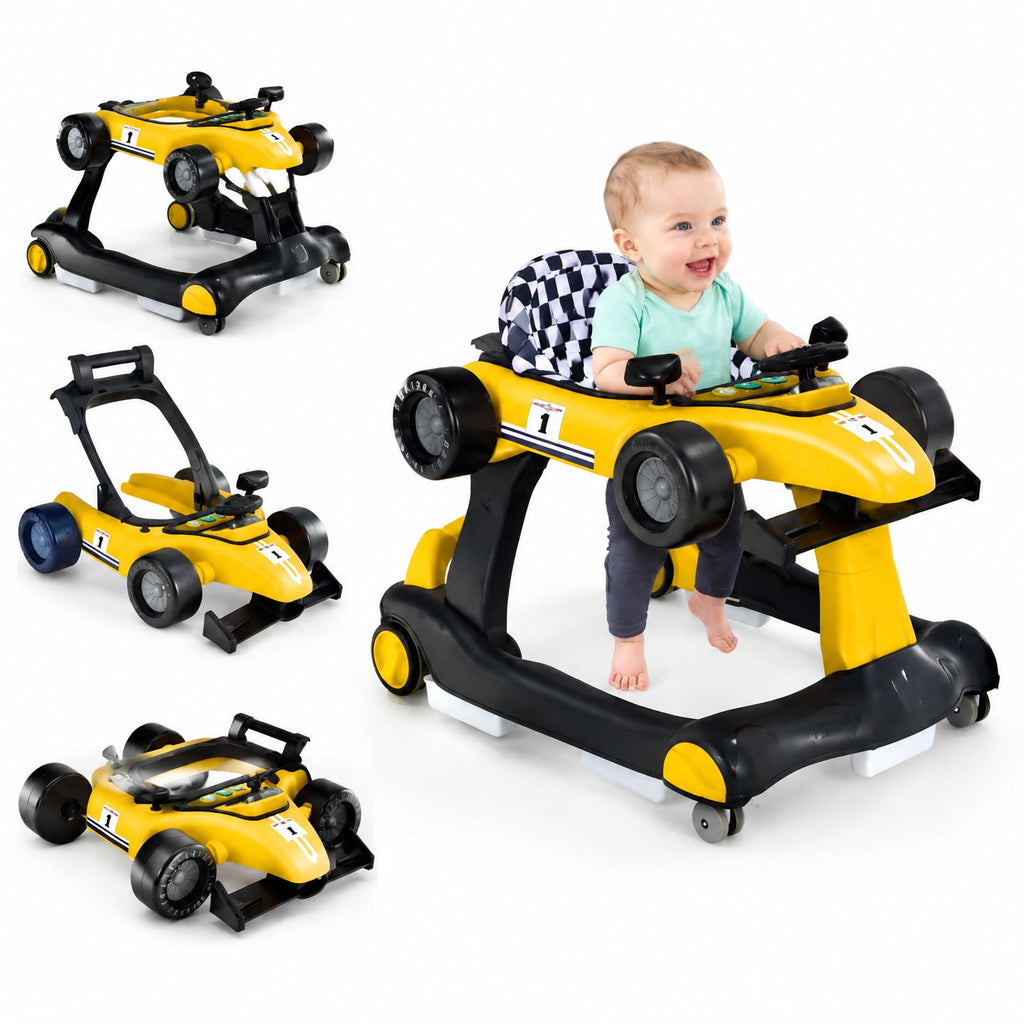 Airfind 4-in-1 Foldable Activity Push Walker with Adjustable Height, 25 lbs Capacity, PP polyester sponge Frame, 29 x 24 x 20/21/22 Footprint