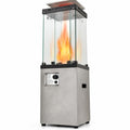 Airfind 41 000 BTU Propane Patio Heater with Metal Hood, 15.5 x 15.5 x 62 (L x W x H) Heat Output: 41 000 BTU Footprint, Gray