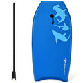 Airfind 41 Inch Lightweight Surf Bodyboard for Adults ¡ª XPE Deck, EPS Core, HDPE Slick Bottom, Crescent Tail, Coiled Wrist Leash (Blue)
