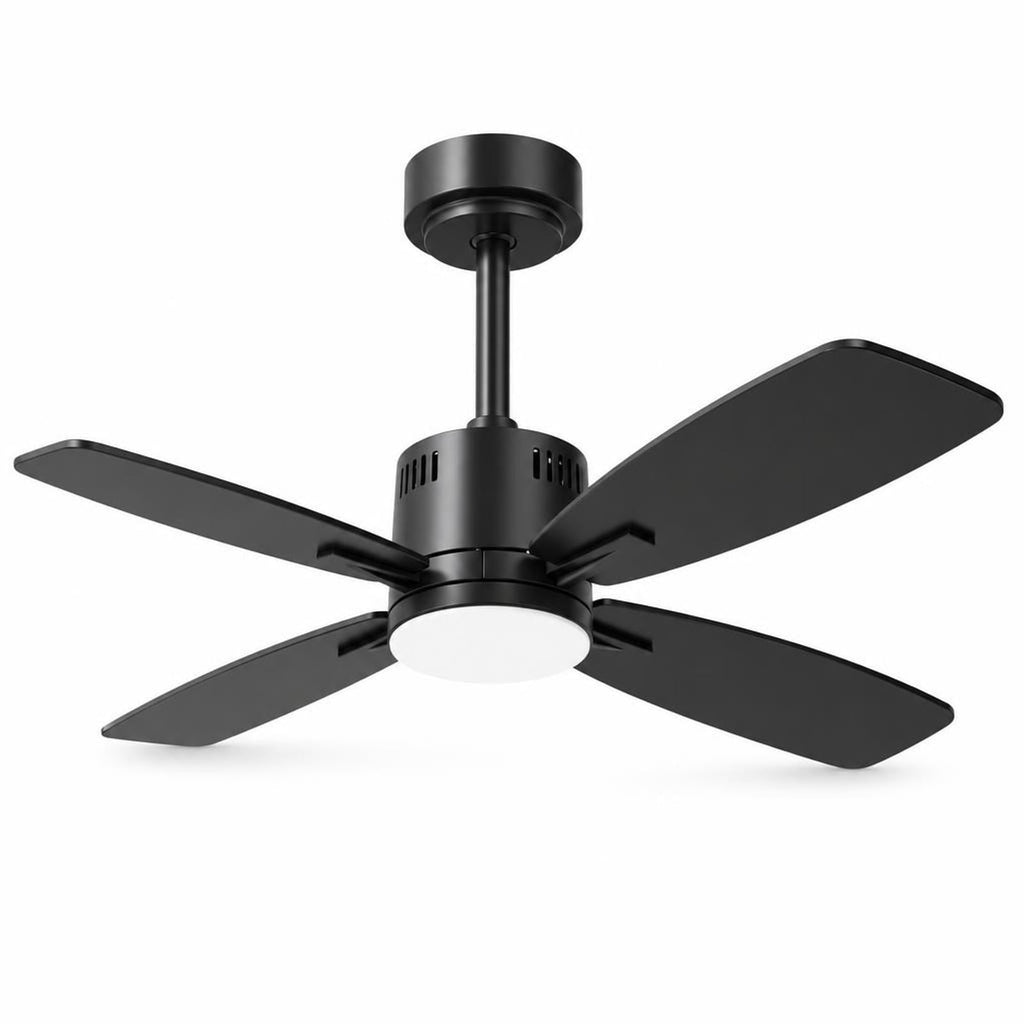 Airfind 42inch Ceiling Fan with Light and Remote 3CCT LED with Memory 4H Timer 6 Speeds, Metal Plywood PC Frame, Black
