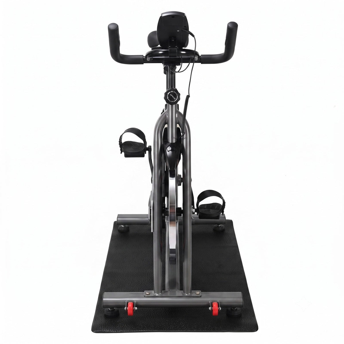 Airfind 47 Inch Long Thicken PVC Equipment Mat for Treadmill and Exercise Bike to Protect Home and Gym Wood Floors, Black