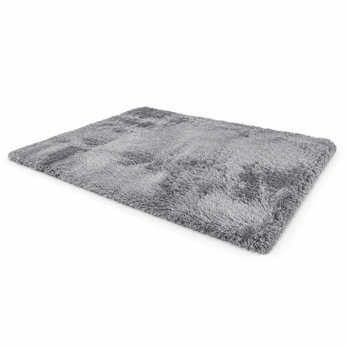 Airfind 4x6 Feet Modern Soft Shag Rug with Non-slip Grip Dots, Polyester Sponge, 4 FT X 6 FT for Convenient Everyday Use, Light Gray