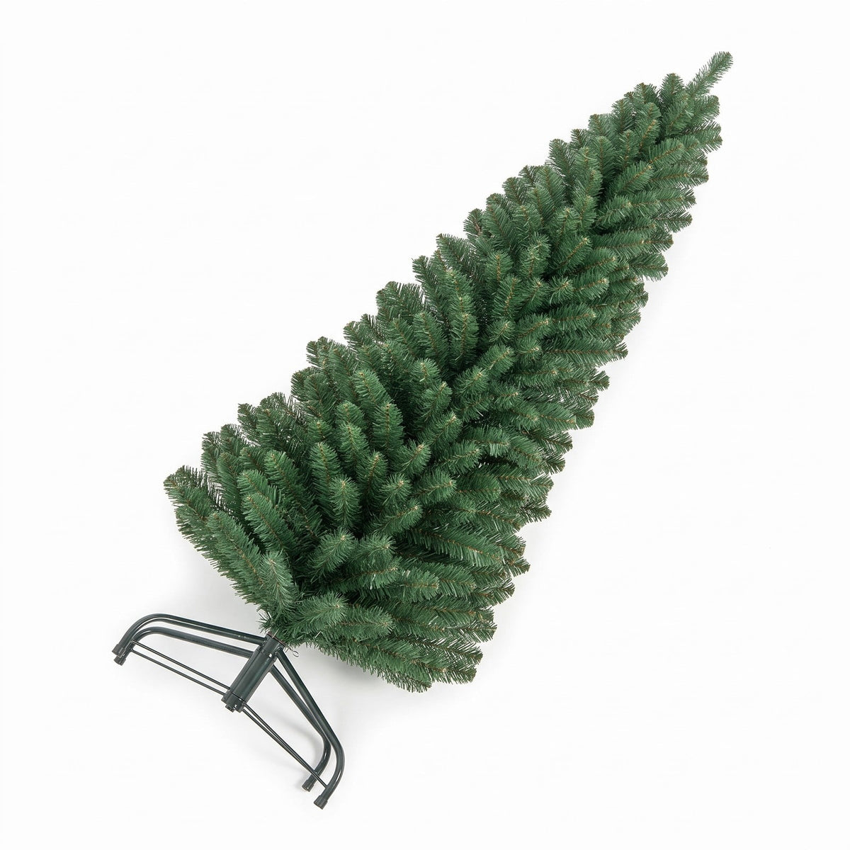 Airfind 5/6/7/8 Feet Pencil Christmas Tree with 295/392/523/671 Memory Wire Branch Tips and Upgraded Metal Stand-5 feet, Green