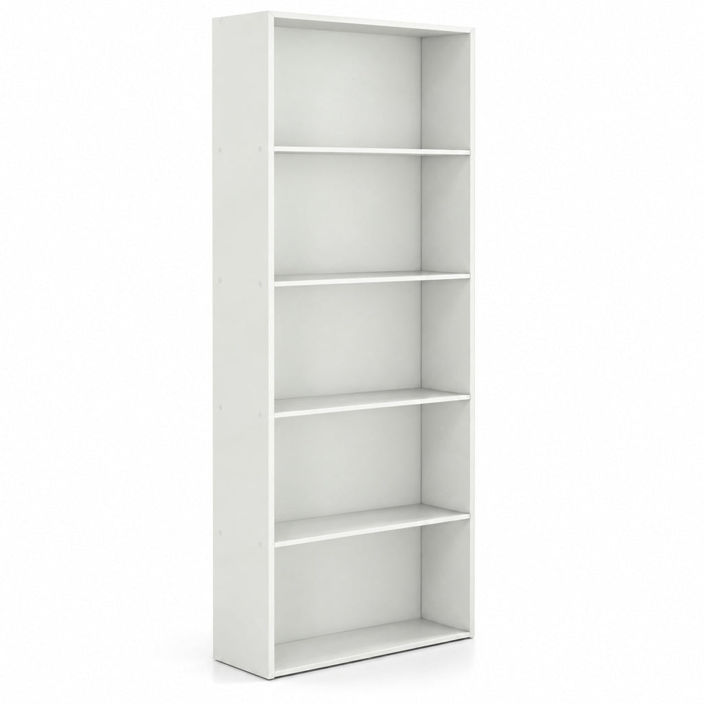 Airfind 5-Shelf Storage Bookcase Modern Multi-Functional Display Cabinet, 45 lbs Capacity, Engineered Wood MDF Frame, 24in x 9.5in x 67in Footprint