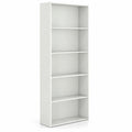 Airfind 5-Shelf Storage Bookcase Modern Multi-Functional Display Cabinet, 45 lbs Capacity, Engineered Wood MDF Frame, 24in x 9.5in x 67in Footprint