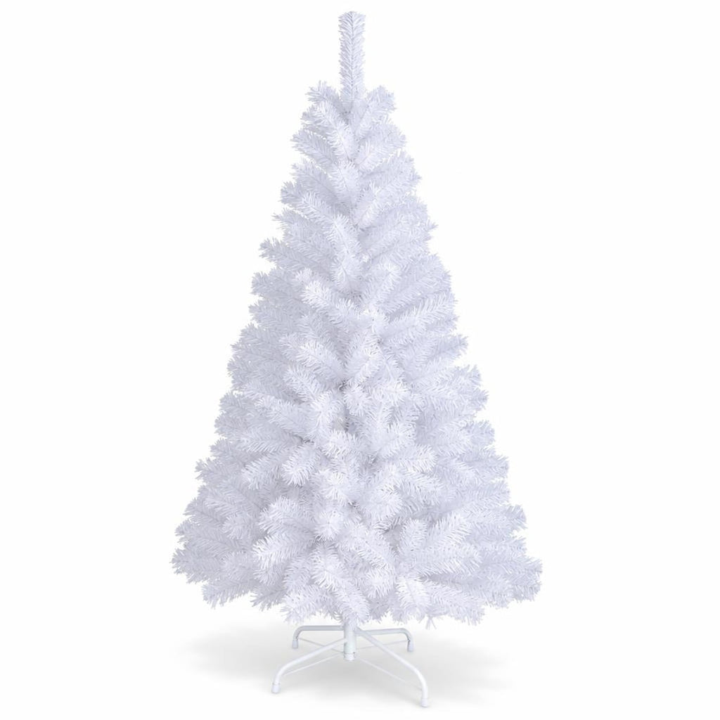 Airfind 5 ft White Artificial PVC Christmas Tree, PVC Frame, White, Made from brand new and high quality PVC, Durable metal stand to help prop the tree