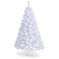 Airfind 5 ft White Artificial PVC Christmas Tree, PVC Frame, White, Made from brand new and high quality PVC, Durable metal stand to help prop the tree