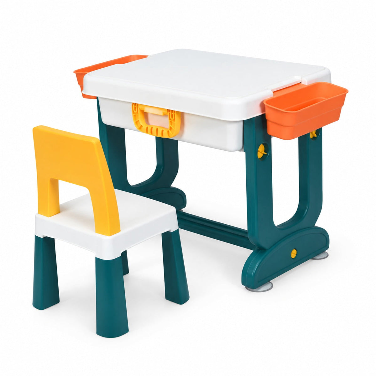 Airfind 5-in-1 Kids Activity Table Set, 220 lbs Capacity, PP PE ABS Frame, for Over 3 years old, As shown in the picture