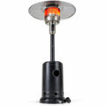 Airfind 50 000 BTU Patio Propane Gas Heater with Stainless Steel Burner, Stainless Steel Metal Aluminum Frame, 32.5in x 86in Footprint, Black