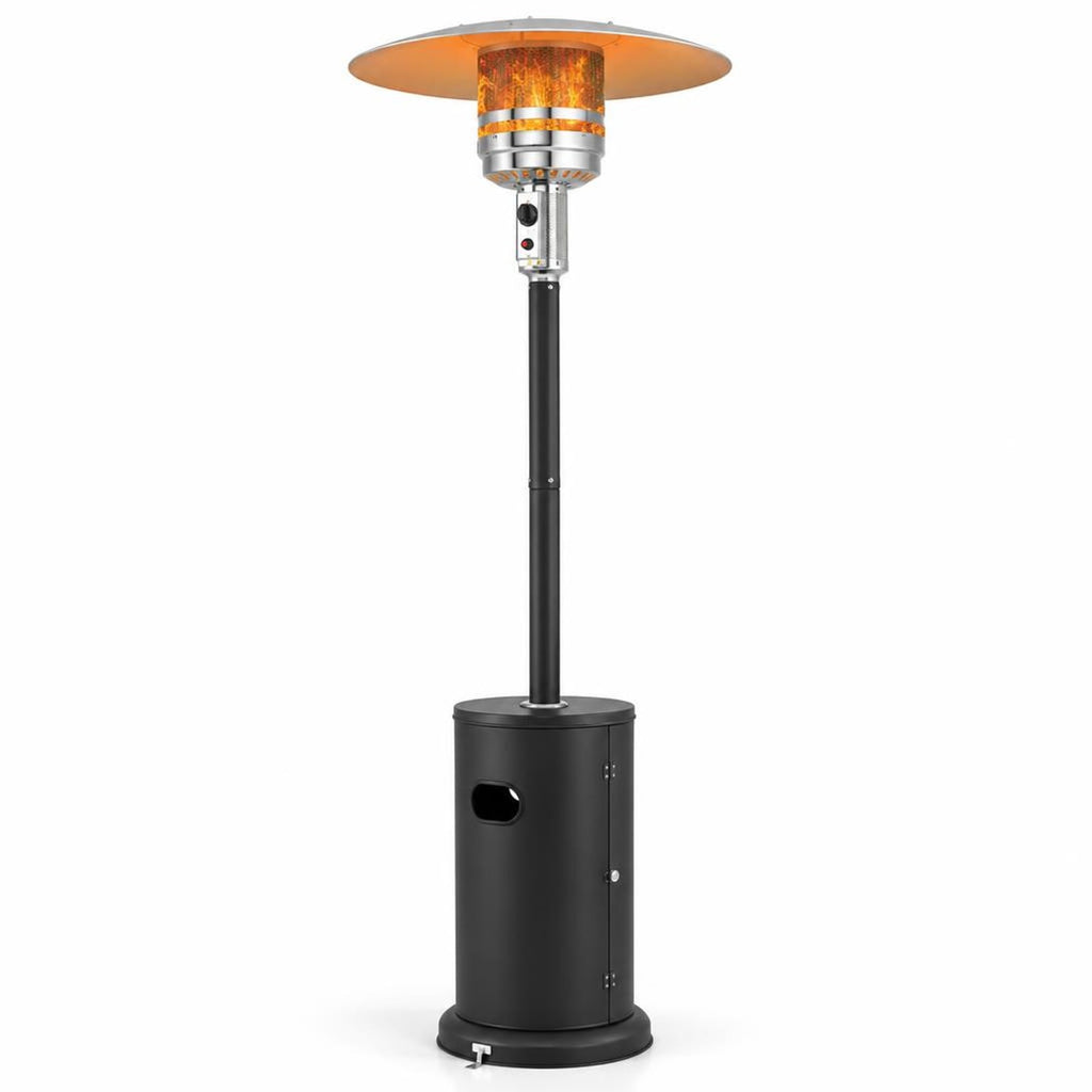 Airfind 50000 BTU Propane Patio Heater with Round Table Design, Aluminum 304 Stainless Steel Metal Frame, 32 x 87 Footprint, Black