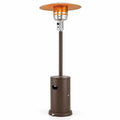 Airfind 50000 BTU Propane Patio Heater with Round Table Design, Aluminum 304 Stainless Steel Metal Frame, 32 x 87 Footprint, Brown