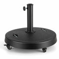 Airfind 51LBS 20.5Inch Outdoor Umbrella Base with Wheels and Handles, 20.5 x 16.5 (Dia. x H)Suitable Umbrella Pole Footprint