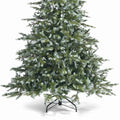 Airfind 6 Feet Artificial Christmas Spruce Hinged Tree, New PVC New PE metal Frame, 4.6 x 6 Footprint, Green