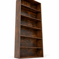 Airfind 6-Tier Bookcase with 6 Open Shelves and Anti-Toppling Kits, 200 lbs Capacity, MDF Engineered Wood Frame, 23.5in x 9.5in x 70in Footprint, Brown