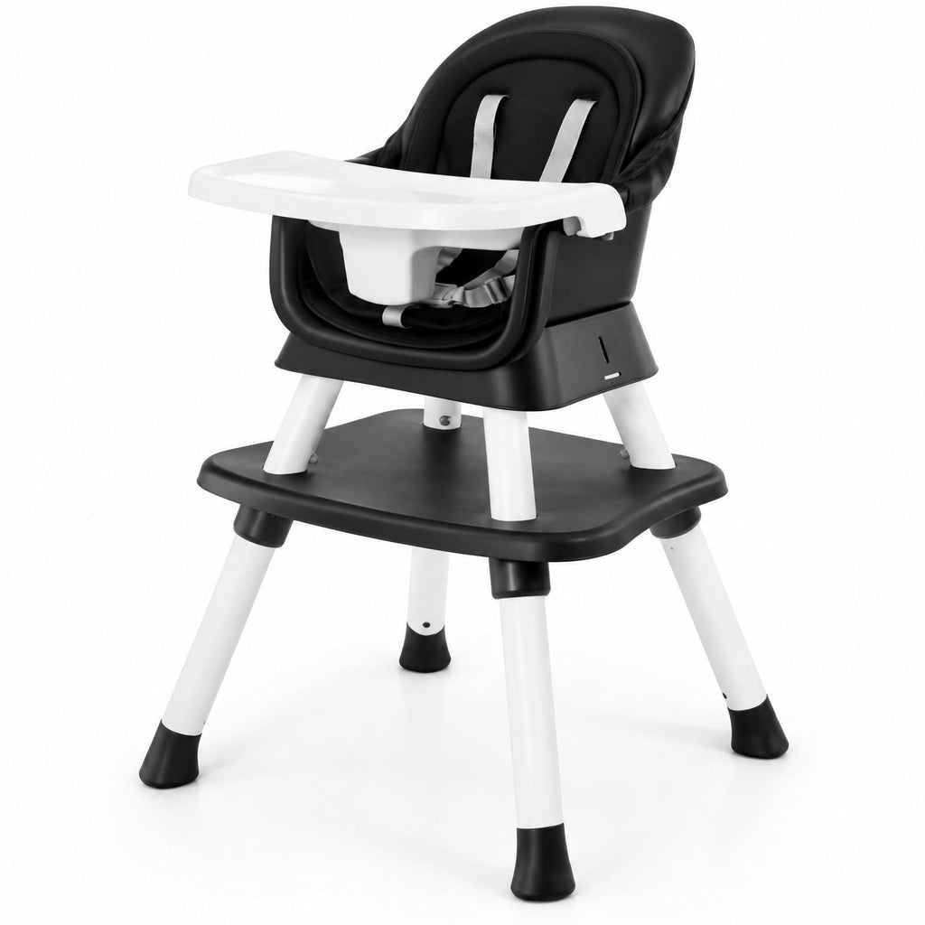 Airfind 6-in-1 Convertible Youth High Chair with Adjustable Removable Tray, 55 lbs Capacity, PP PU for Everyday Use, Unspecified