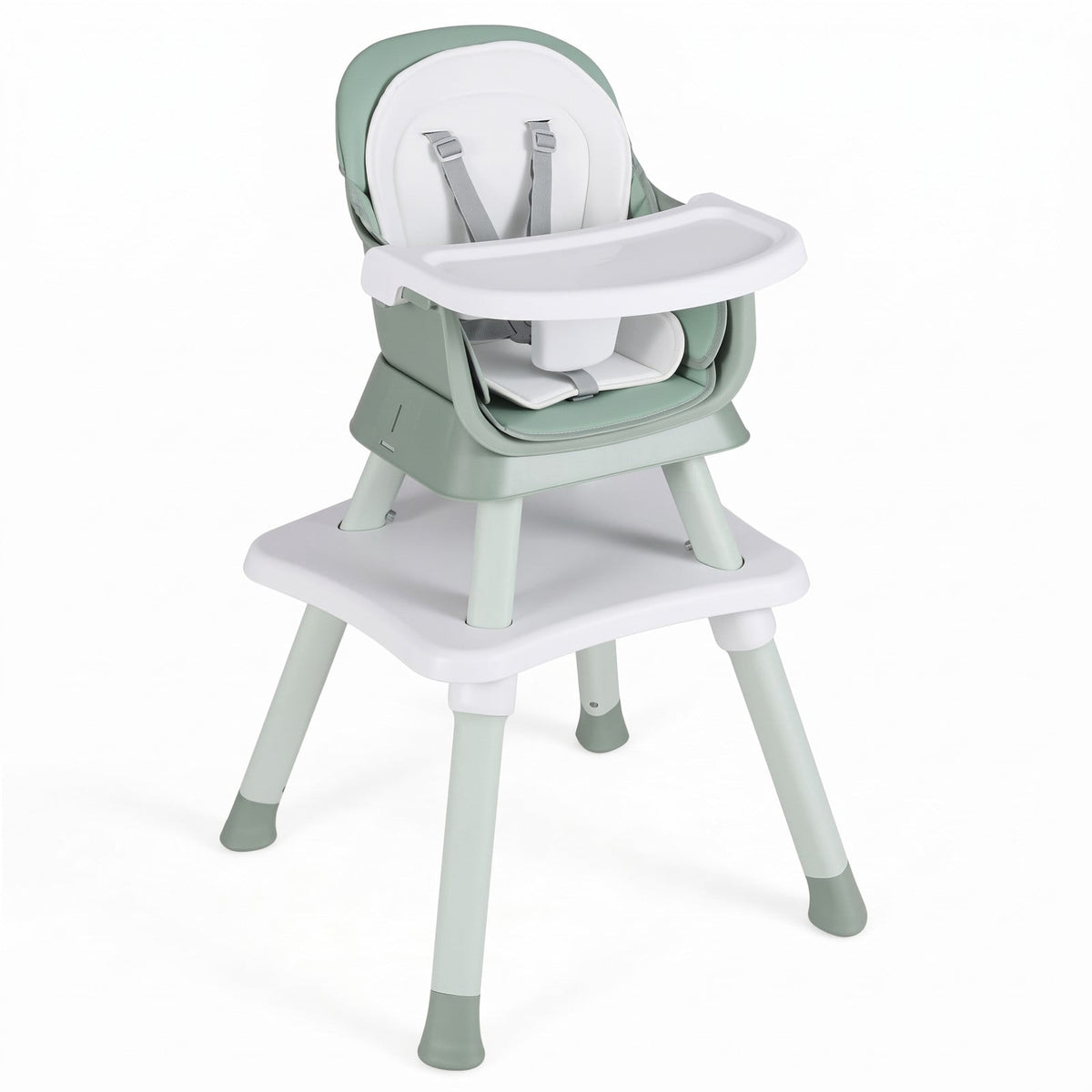 Airfind 6-in-1 Convertible Baby High Chair with Adjustable Removable Tray, 55 lbs, Model AD10030LV