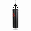 Airfind 63 lbs Filled Punching Bag Set with Boxing Gloves and Hand Wraps, Heavy Duty PVC Leather Freestanding Hanging Boxing Bag for Karate Muay Thai MMA, Black