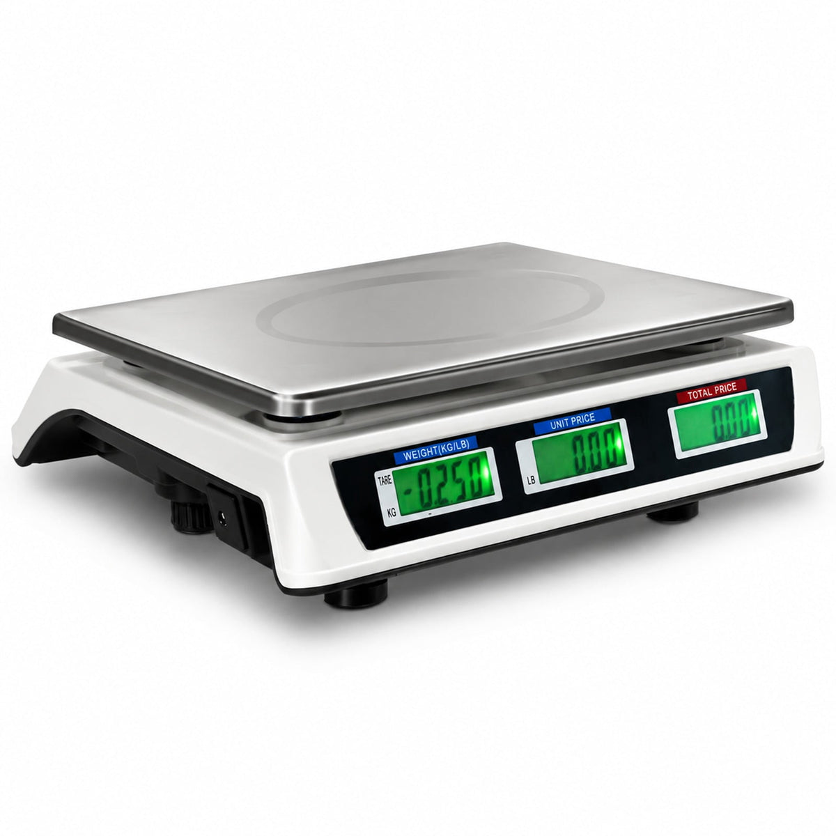 Airfind 66 lbs Electronic Price Computing Scale with LCD Screen Display, 66lbs Capacity, ABS Frame, 13.5 x13 x4 Footprint, Steel