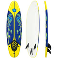 Airfind 6FT Foam Surfboard for Beginners, Adults Kids ¡ª 3 Detachable Thruster Fins, EPS Core, HDPE Slick Bottom, Leash Traction Pad Included (Yellow)