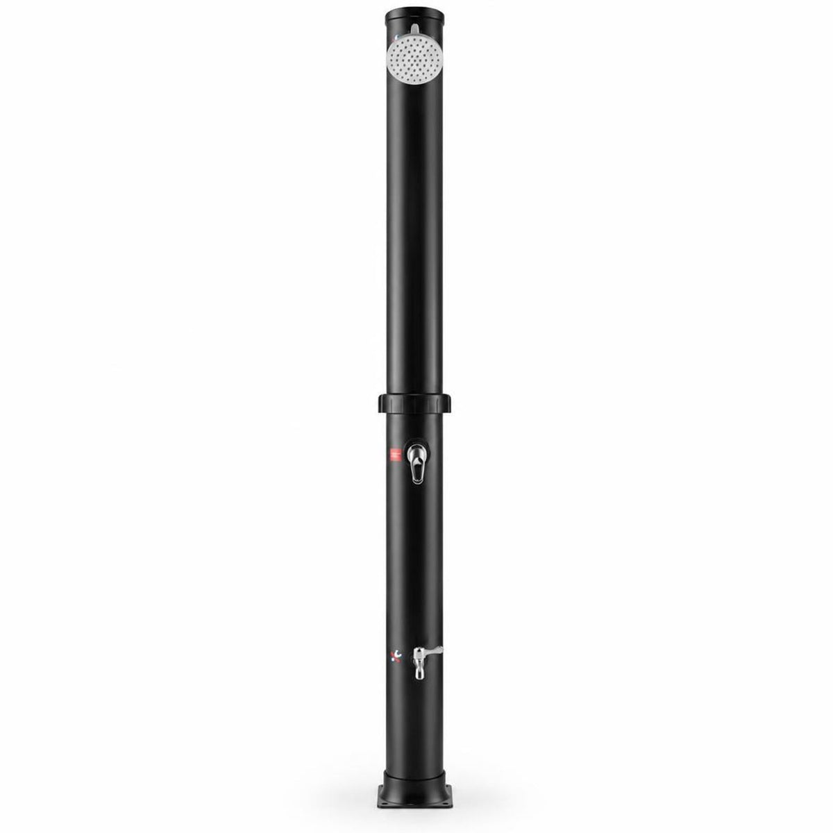 Airfind 7.2 Feet Solar-Heated Outdoor Shower with Free-Rotating Shower Head, Abs PVC Frame, 7.5 x 7.5 x 85.5 Footprint, Black