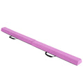 Airfind 7 FT Folding Balance Beam with Removable Suede Cover and Non-Slip Bottom, Portable Gymnastics Training Beam for Home, Purple