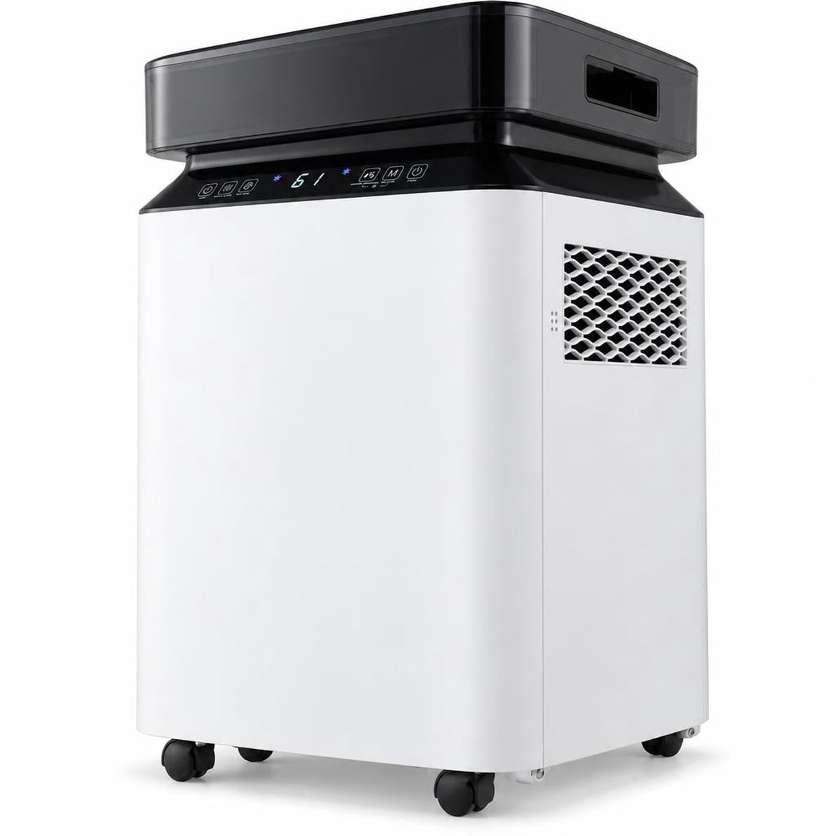 Airfind 70/90 Pint 4500/6000 Sq. Ft Dehumidifier with Continuous and Auto Mode-70 Pints, ABS Frame, 13 Inch x 12 Inch x 21.5 Inch (L x W x H) Dehumidify, White