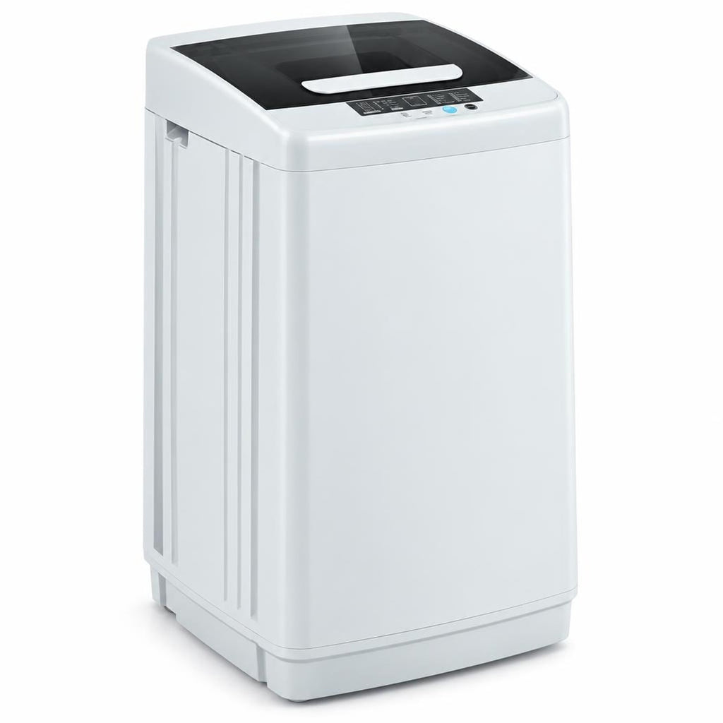 Airfind 8.8 lbs Portable Full-Automatic Laundry Washing Machine with Drain Pump, PP Stainless Steel Frame, 18 Footprint, Grey