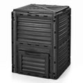 Airfind 80-Gallon Outdoor Composter with Large Openable Lid and Bottom Exit Door, PP Frame, 23.5 x 23 x 32 (L x W x H) Inner Footprint, Black