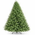 Airfind 9 FT Artificial Christmas Tree with Easy-Setup Hinged Branches and Folding Metal Stand, PVC Metal Frame, Green