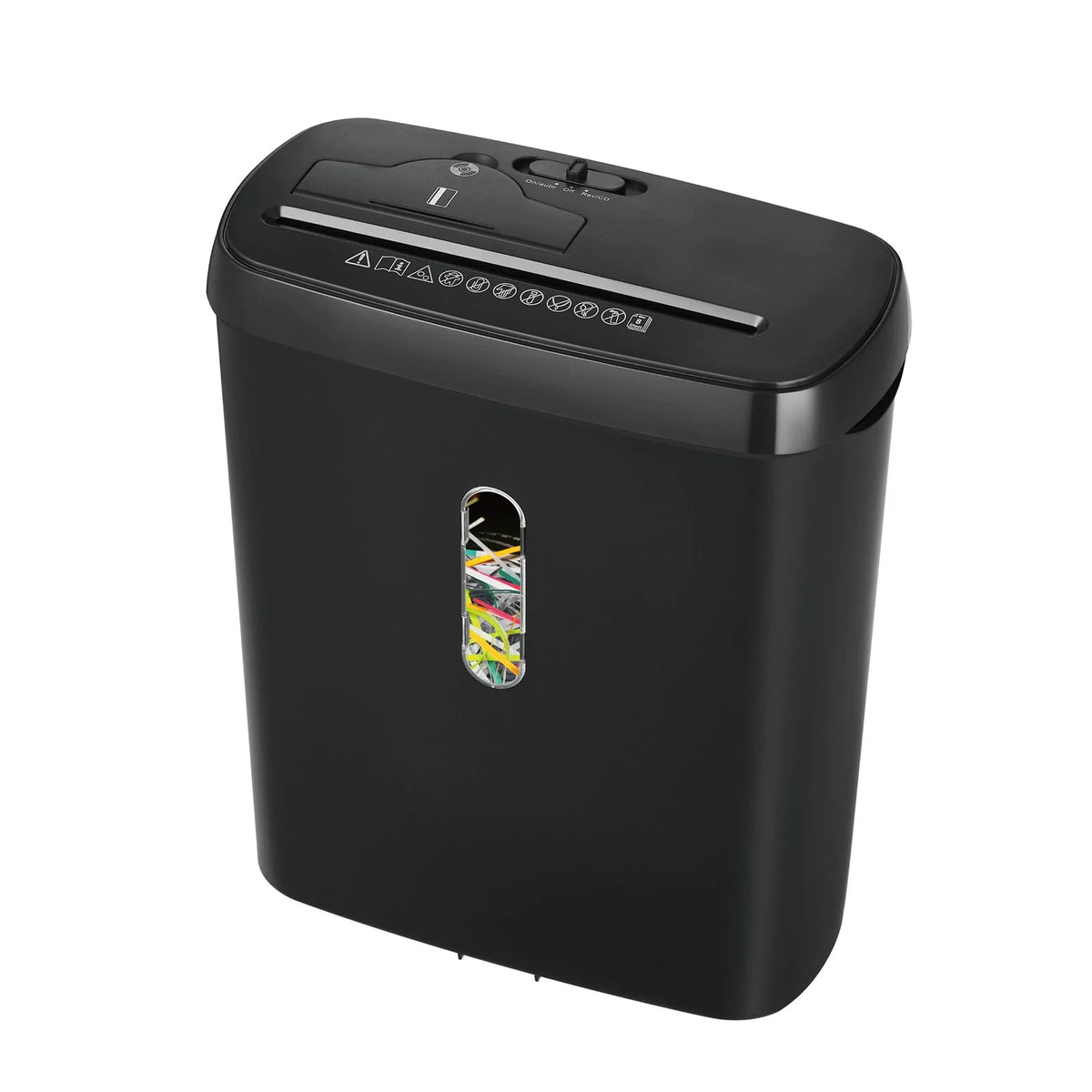 Airfind 9 Sheet Paper Shredder for Home Office, P-2 Strip Cut Shredder , Shreds CDs and Cards, Auto Start, Reverse Function and Overheat Protection, Compact Desk Side Shredder