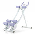 Airfind Ab Machine Abdominal Trainer with LCD Monitor, 4 Adjustable Heights, Foldable Full Body Core Workout Glider Exerciser for Home Gym, 330 LBS Capacity, Purple