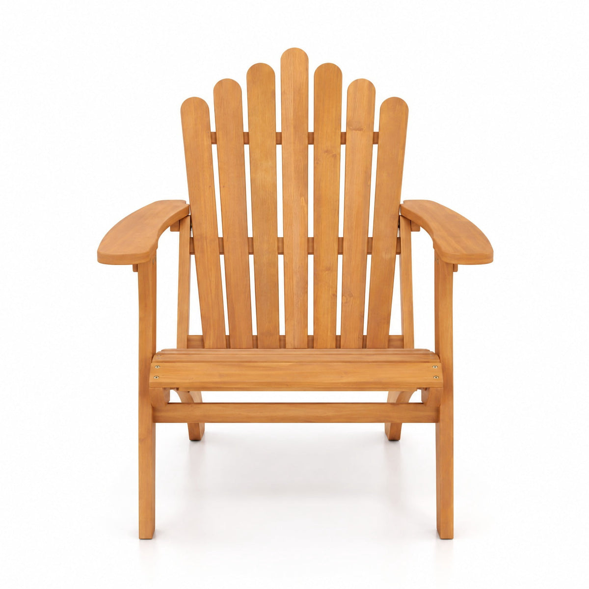 Airfind Acacia Wood Outdoor Patio Chair with 400 lbs Weight Capacity, 400 lbs Capacity, Acacia Wood Frame, 26.5 x 31.5 x 35 Footprint, Natural