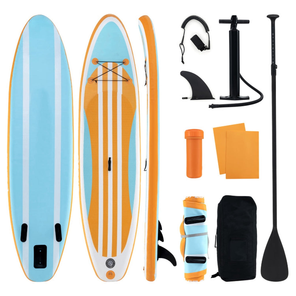 Airfind All-Around Inflatable Stand Up Paddle Board with Anti-Slip EVA Deck and 3 Removable Fins plus Accessory Kit and Travel Bag, Blue