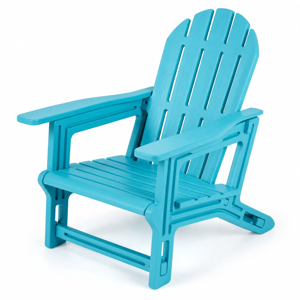 Airfind All-Weather Outdoor Kids Patio Seating with Ergonomic Design, 165 lbs Capacity, for 3+, 20 × 23 × 24 Footprint, Turquoise