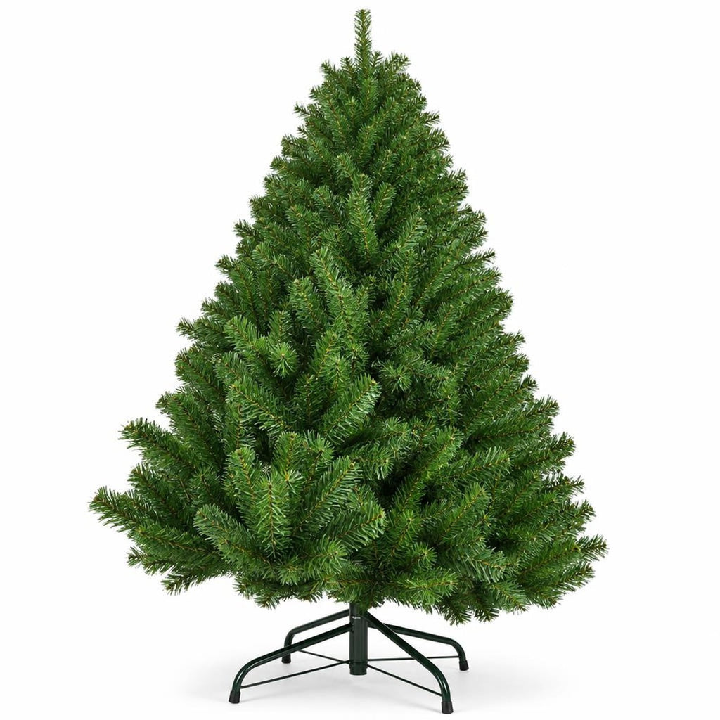 Airfind Artificial Premium Hinged Christmas Tree-4 ft, PVC Frame, 0.9in x 1.6in x 2in Footprint, Green Adapter: UL-certified