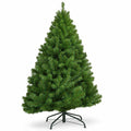 Airfind Artificial Premium Hinged Christmas Tree-5 ft, PVC Frame, 0.9in x 1.6in x 2in Footprint, Green Adapter: UL-certified