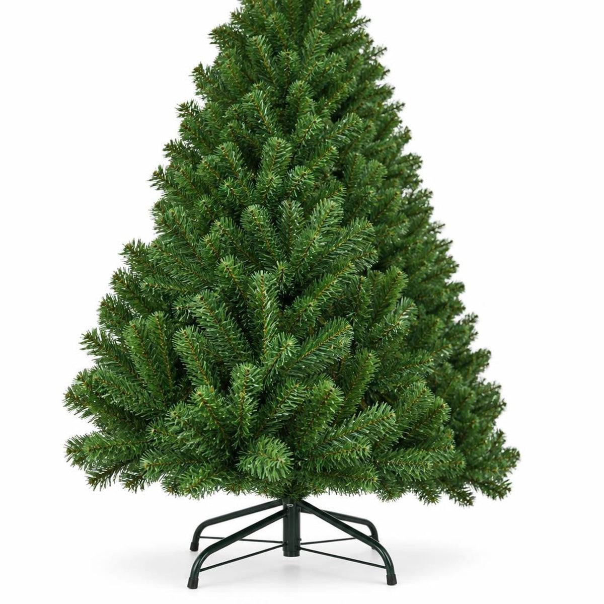 Airfind Artificial Premium Hinged Christmas Tree-6 Feet, PVC Frame, 0.9in x 1.6in x 2in Footprint, Green Adapter: UL-certified
