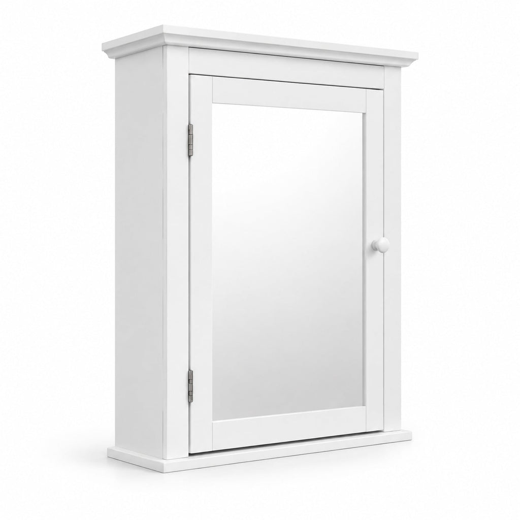 Airfind Bathroom Mirror Cabinet Wall Mounted Adjustable Shelf Medicine Storage, 11 lbs Capacity, MDF and glass Frame, 22 x 6 x 27.5 Footprint