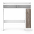 Airfind Bathroom Over the Toilet Floor Storage Organizer with Adjustable Shelves, 100 lbs Capacity, MDF Engineered Wood Frame, White
