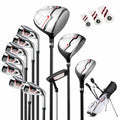 Airfind Children Golf Club Set for Ages 5-7 with 4 Pieces and a Lightweight Design Plus Fiberglass Clubs and a Portable Stand Bag as a Complete Golf Club Set, Red