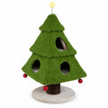 Airfind Christmas Cat Tree with Scratching Post and Dangling Balls for Indoor Cats, 33 lbs Capacity, Green
