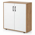 Airfind Coffee Bar Cabinet with 5-Position Adjustable Shelf for Living Room Dining Room, 90 lbs Capacity, Engineered Wood MDF Frame, Natural