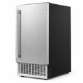 Airfind Commercial Ice Maker 110 lbs/24H Undercounter Ice Machine with 25 lbs Storage Capacity, Stainless Steel Galvanized Steel Frame, Silver