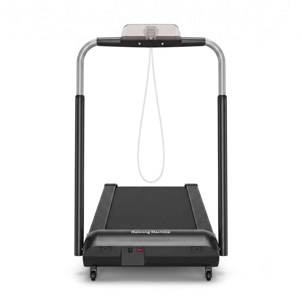 Airfind Compact Folding Treadmill with 3.0HP Motor, Touch Screen APP Control, 5-Layer Running Belt, Portable Home Office Electric Walking Running Machine, 265, Black