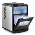 Airfind Crescent Ice Maker Countertop 26 lbs/24h Ice Machine featuring 16 Crescent Cubes, Stainless Steel ABS PP Frame, Black