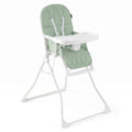 Airfind Easy Clean Compact Highchair with Removable Adjustable Tray and PU Seat Cushion, 33 lbs Capacity, PP Frame, for 6 months-3 years old, Green