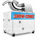 Airfind Electric Snow Cone Machine Ice Shaver Maker, 201 stainless Steel Frame, 16.5 x 12.5 x 24 (L x W x H) Acrylic box Footprint