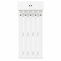 Airfind Entryway Wall Coat Rack Wall Mounted Coat Clothes Rack, 145 lbs Capacity, Engineered Wood Frame, 35.4in x 13in x 82.7in Footprint, White
