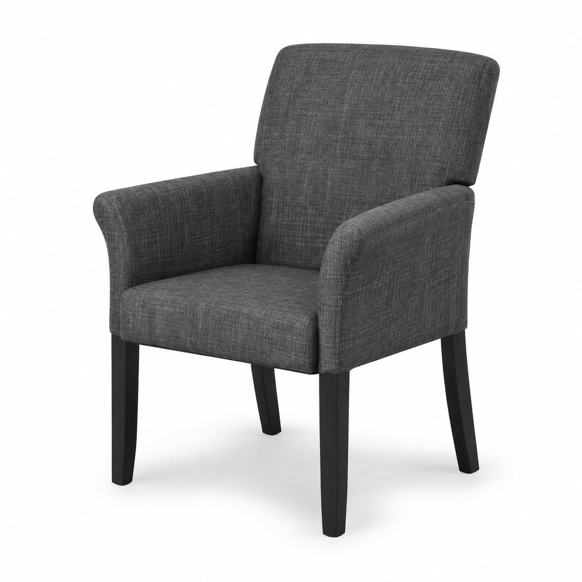 Airfind Executive Guest Chair Reception Waiting Room Arm Chair, 330 lbs Capacity, Rubber Wood Sponge Linen Fabric/Dutch Velvet Frame, Grey